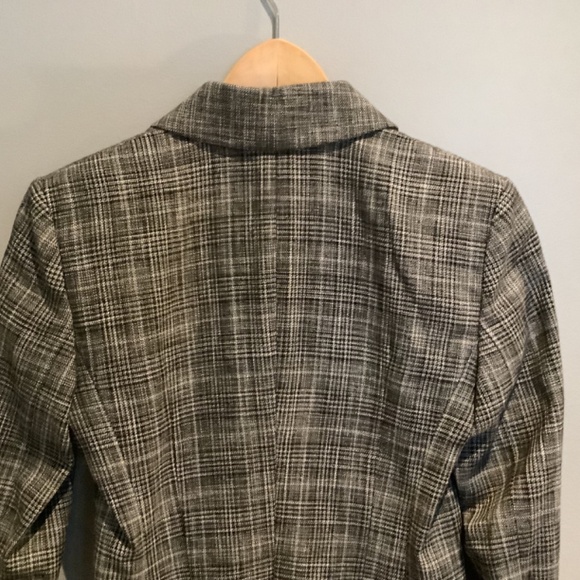 Escada blazer plaid, black & ivory, size 34 - Picture 4 of 15